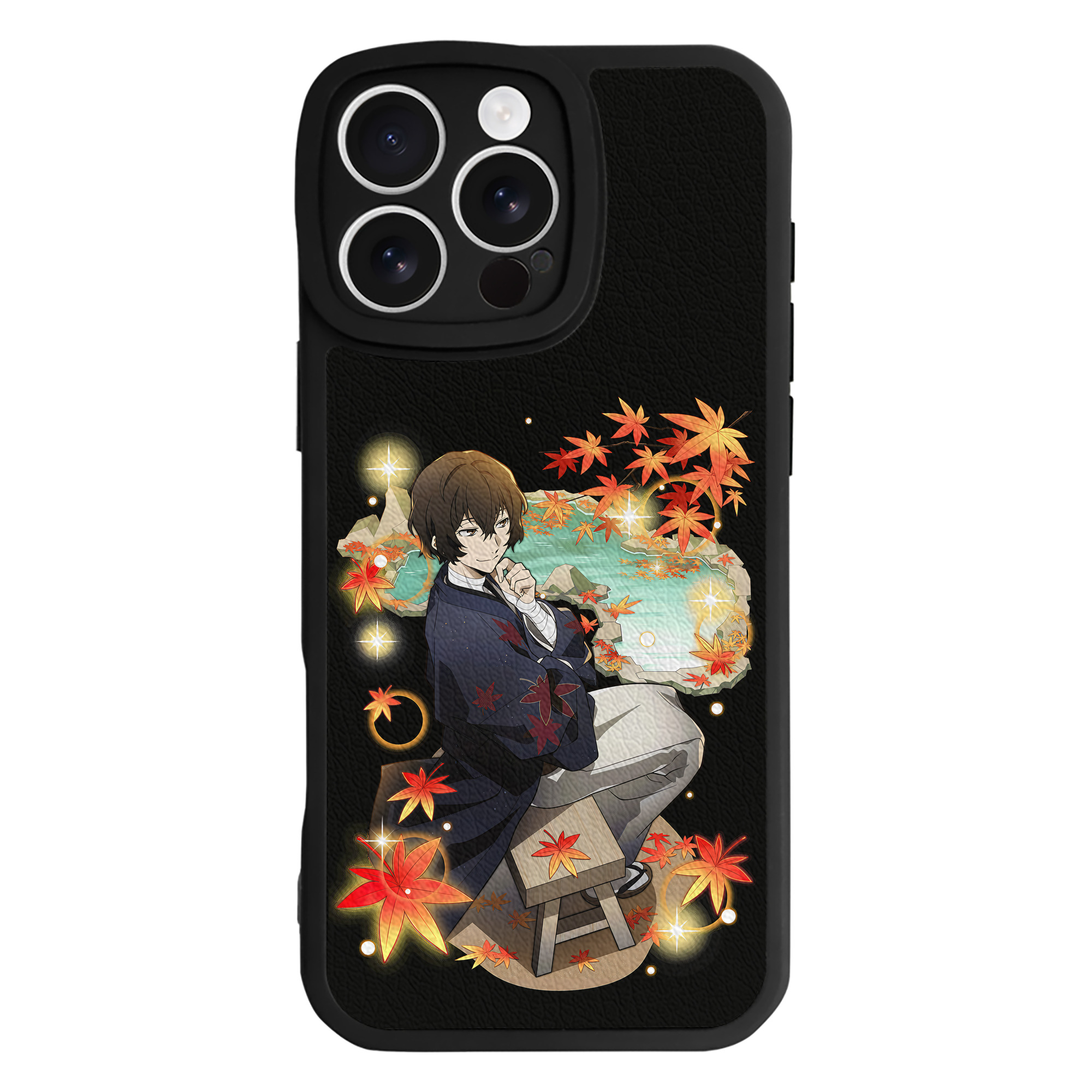 （画像用） 文豪ストレイドッグス Bungo Stray Dogs 【iPhone 16シリーズ対応】シリコンスマホケース（レザー調） 材質：シリコン